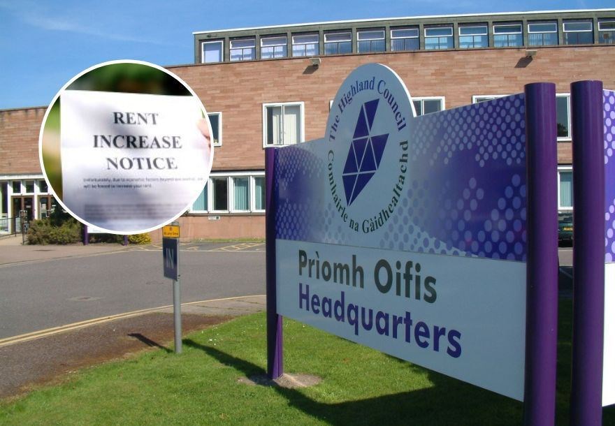 Highland Council rent hike.