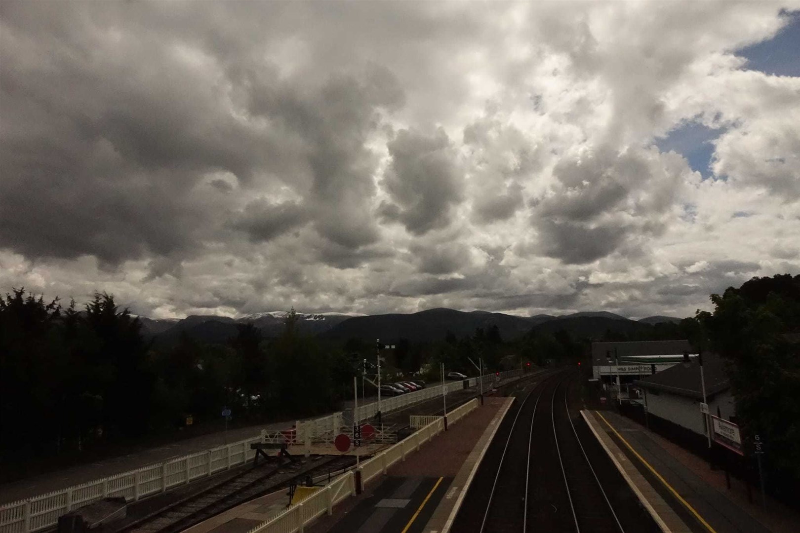 The incident happened just south of Aviemore Station