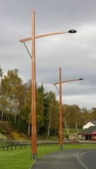 The artistic lamps had a problem at ground level