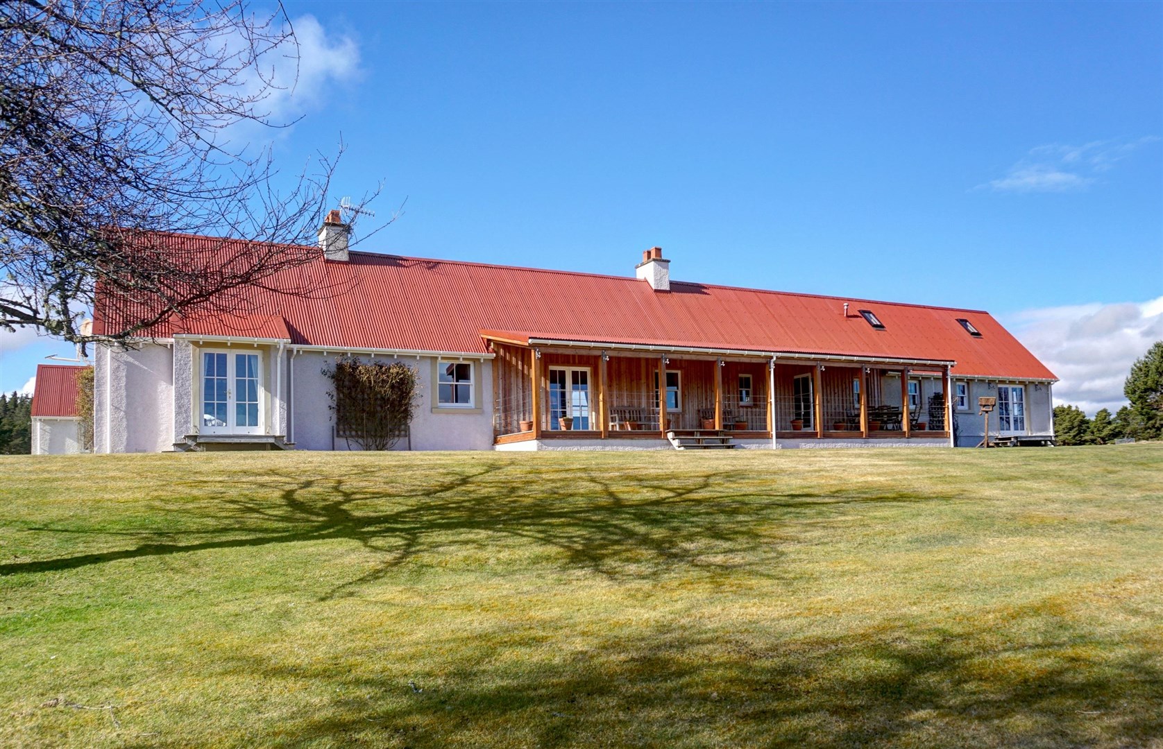 There is a wonderful covered veranda on the eastern side of the house and a large sheltered patio to the west.