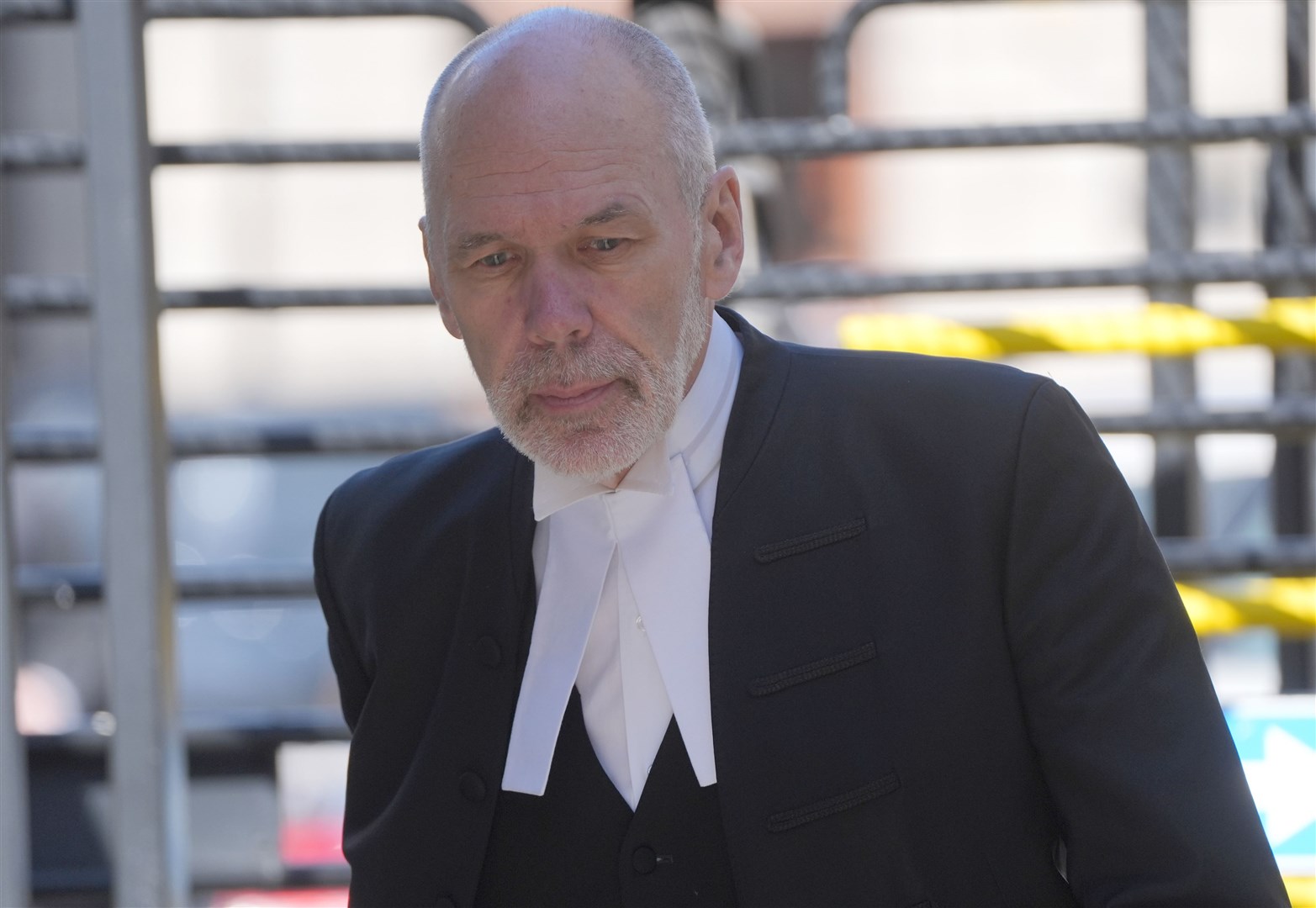 Eoin McCullough SC, for the BBC, arrives at the High Court in Dublin (Brian Lawless/PA)
