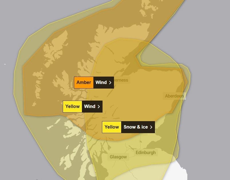 A yellow Met Office snow and ice warning has been extended into Saturday.
