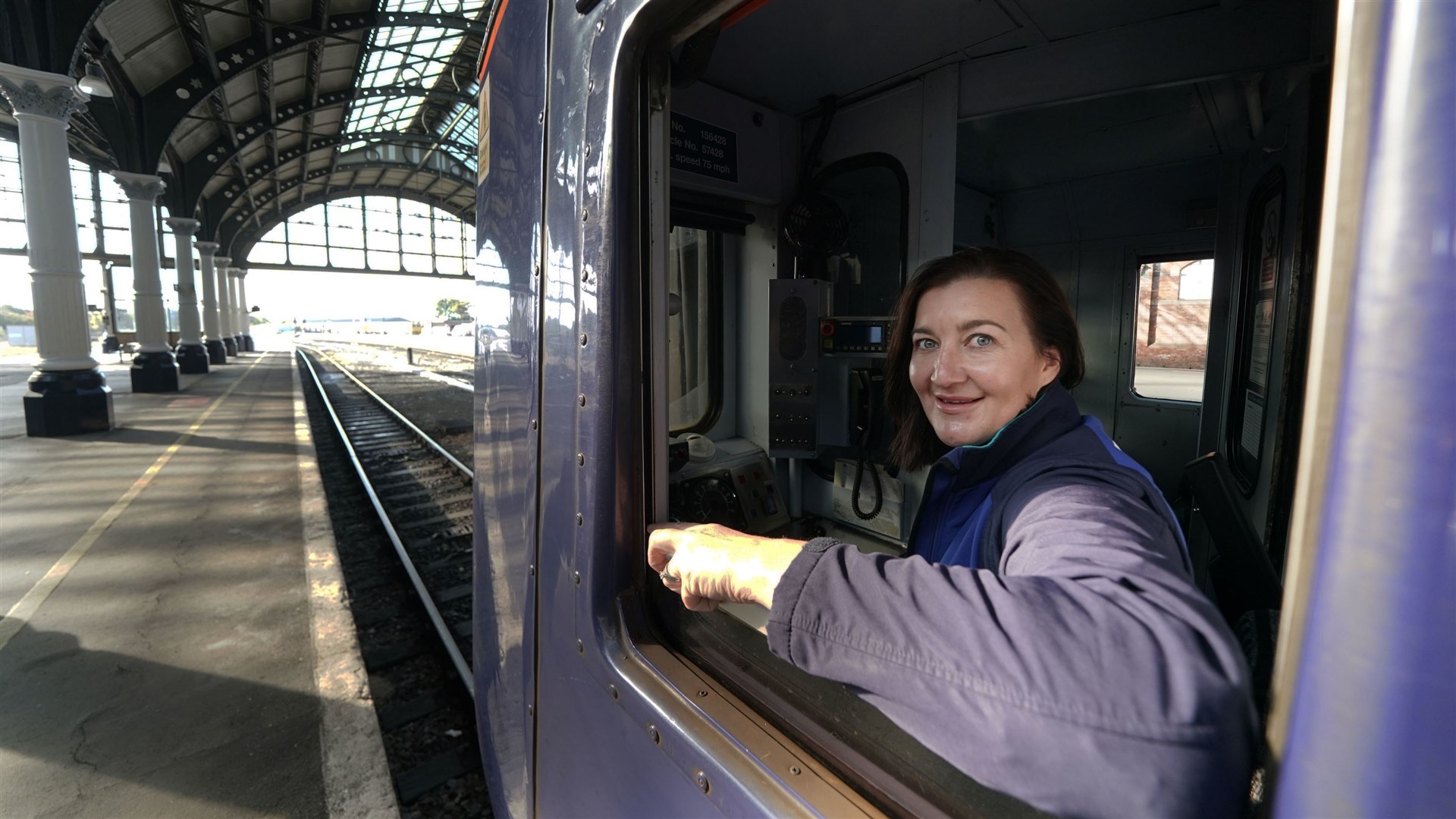 Jolene Miller at Darlington Station (Owen Humphreys/PA)
