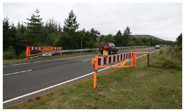 Roadworks are currently taking place on the A9 in the Drumochter area.