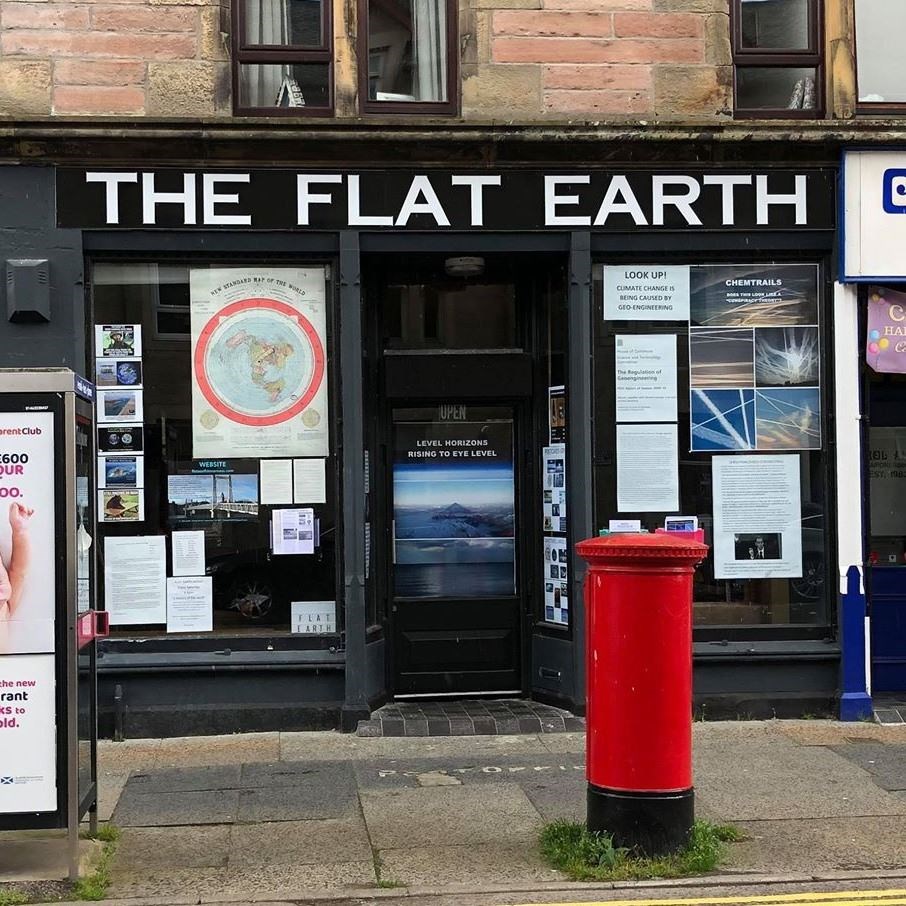 As it looked until recently, The Flat Earth premises in Greig St, Inverness