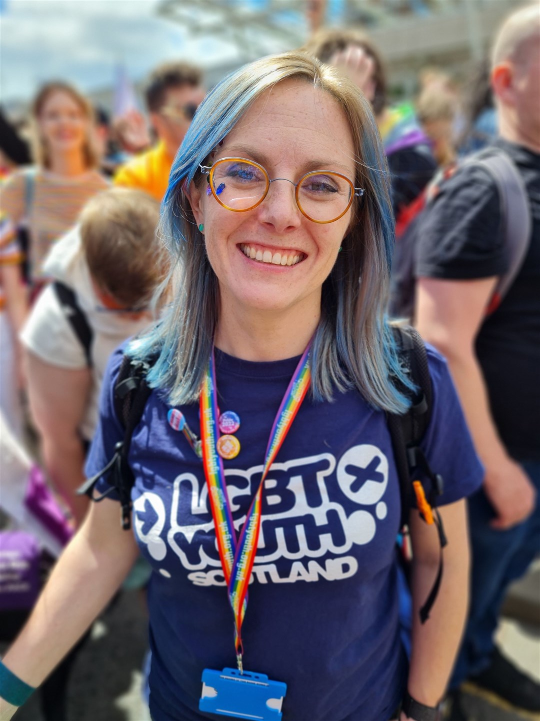 LGBT Youth Scotland chief executive Dr Mhairi Crawford at Edinburgh Pride.