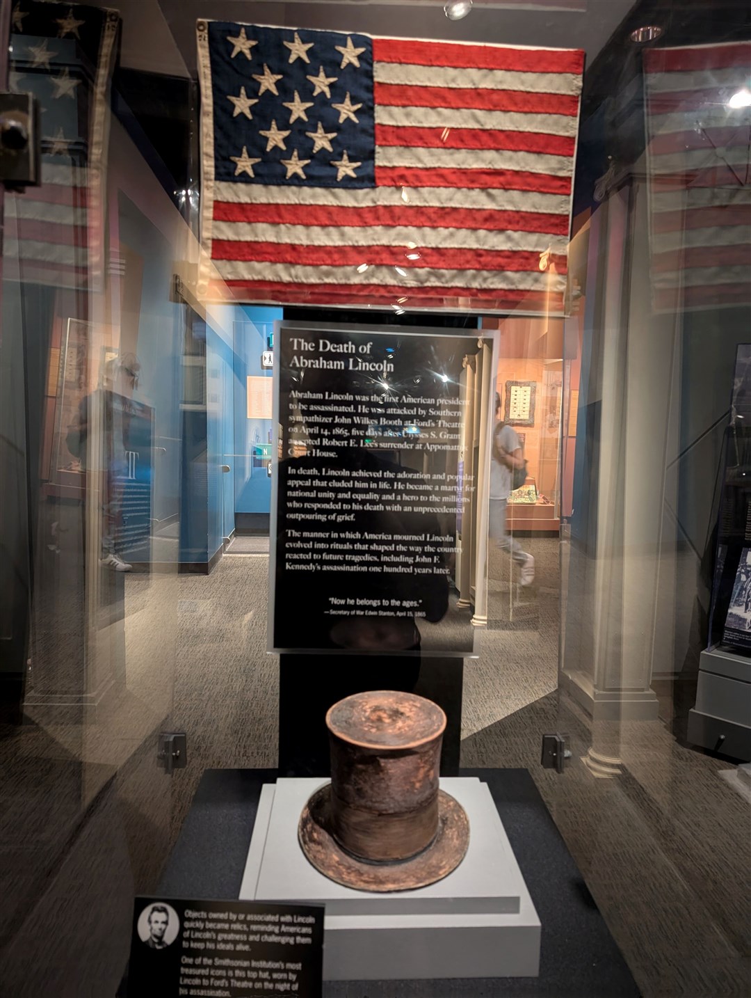 President Abraham Lincoln's top hat - valued at $6m. Picture: Hector Mackenzie
