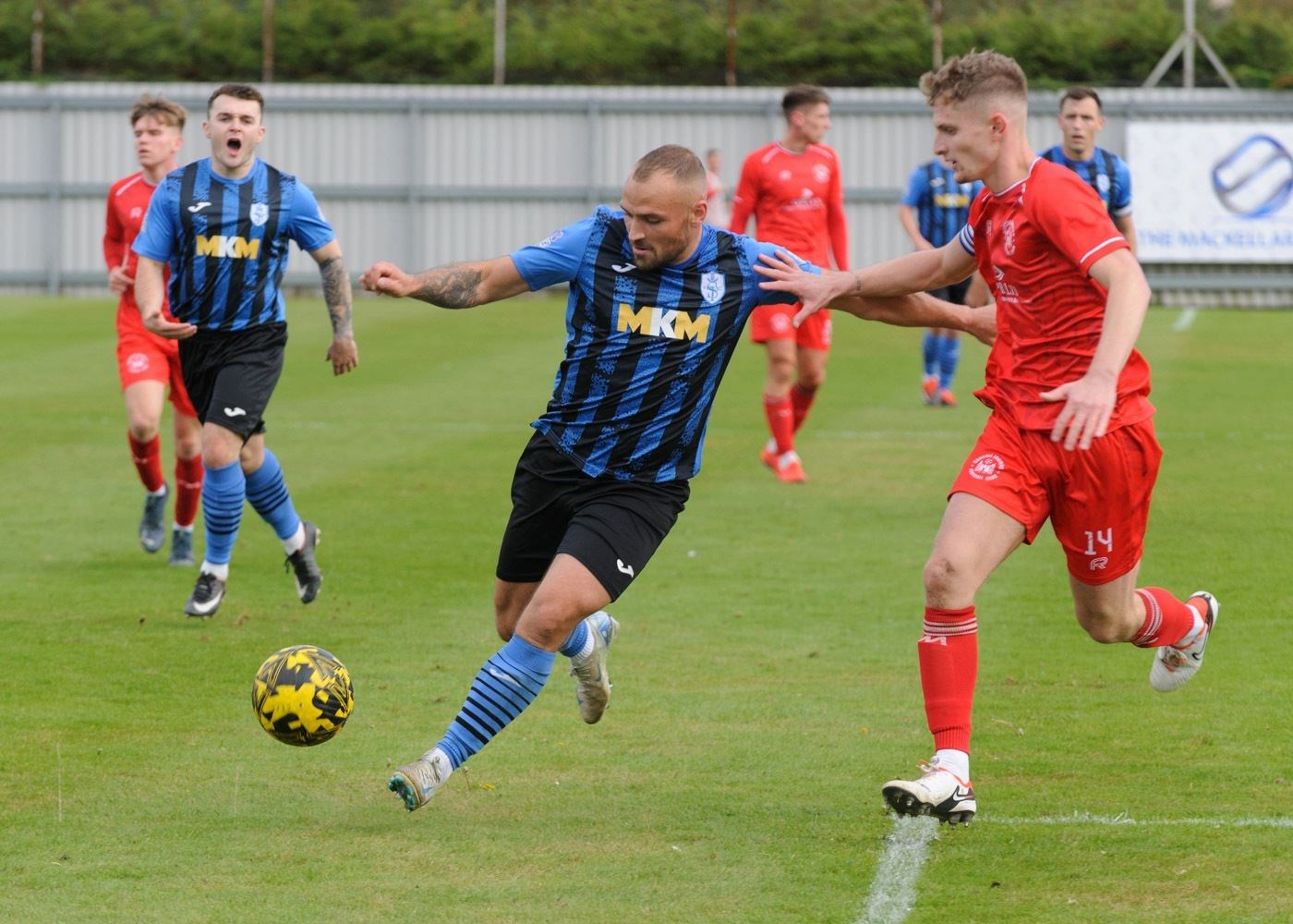 Josh Race scored one but was unlucky with another and should have bagged a second. Picture: Stewart Grant (library image).
