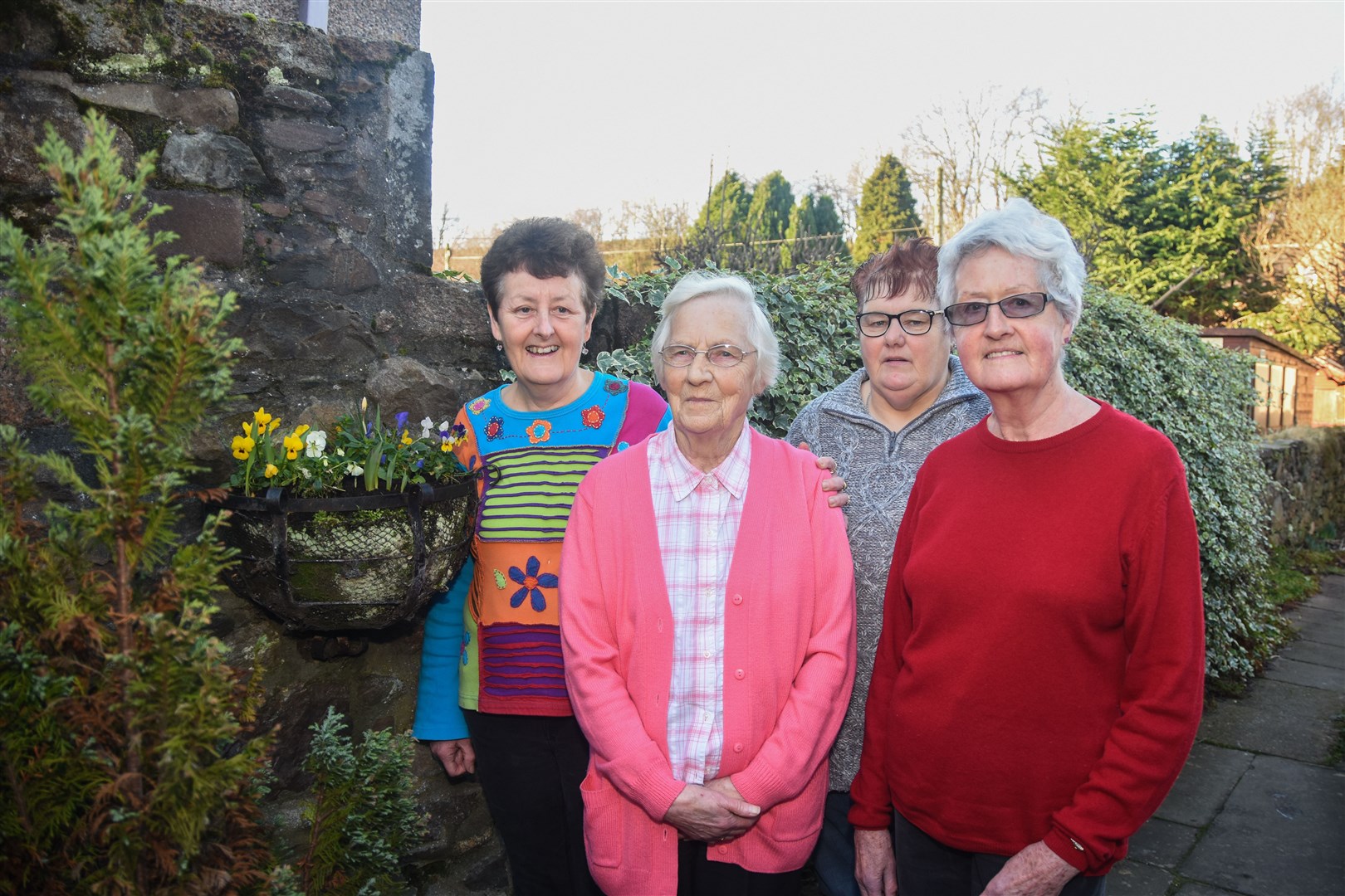 From left committee members Sheila Macdonald, Alison Howie, Carol McLeod and Ann Smith. Rothes Horticultural Society won the Highland News and Media competition to win a website. Picture: Becky Saunderson.