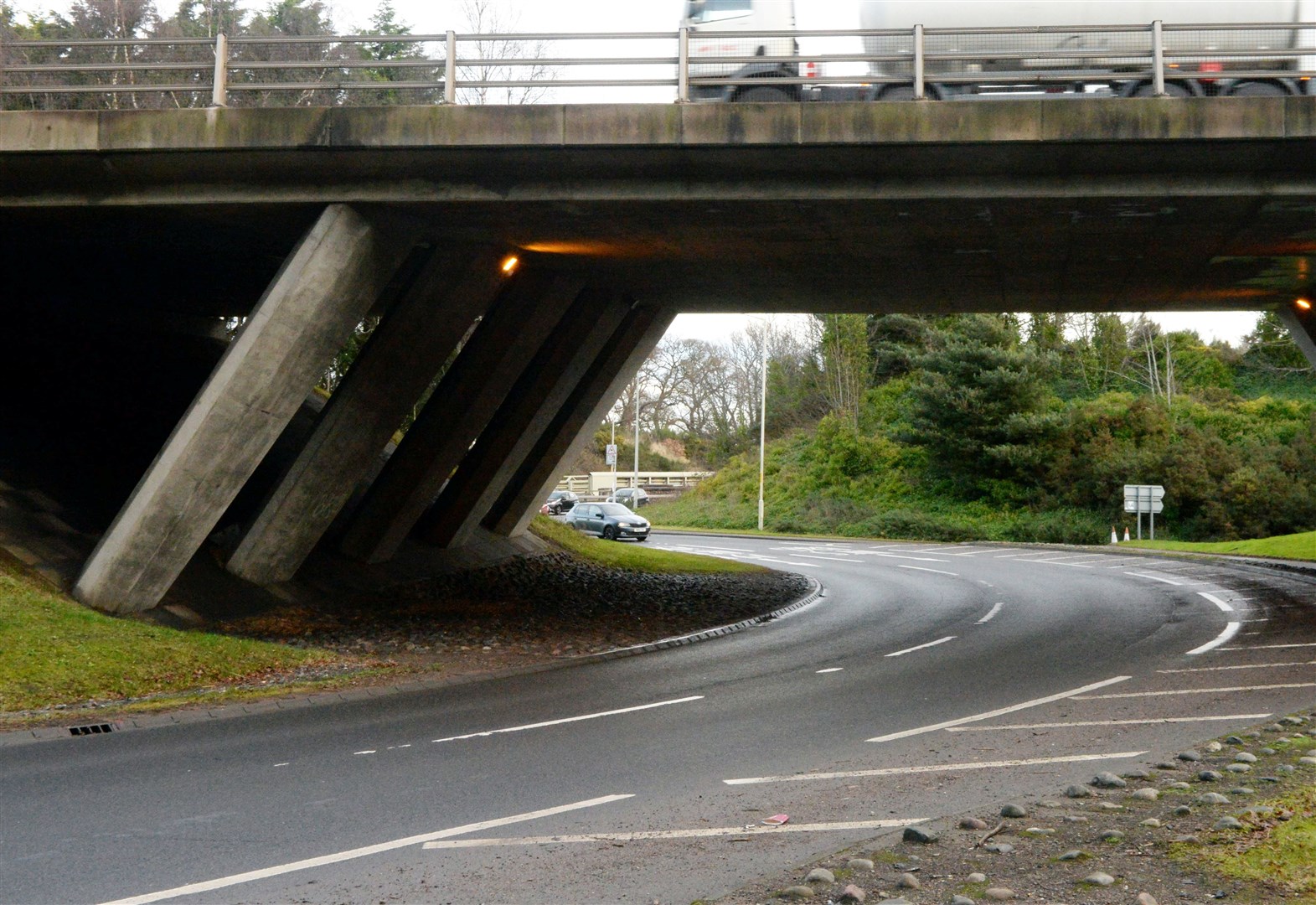 The work will spark closures of different parts of the Raigmore Interchange on various nights. Picture: James Mackenzie.