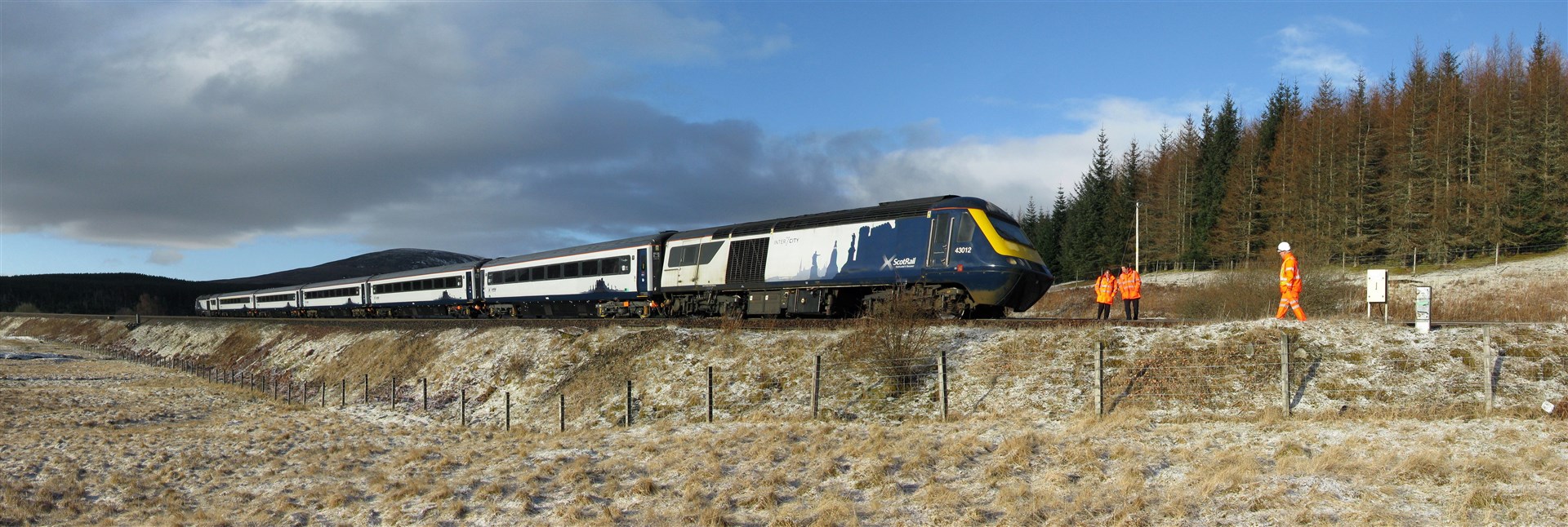Work has been going on for days at the derailment site outside Dalwhinnie