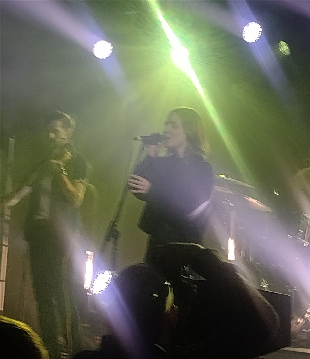 MAGIC: Kim Carnie delivers the band classic 'Crow Flies' last night