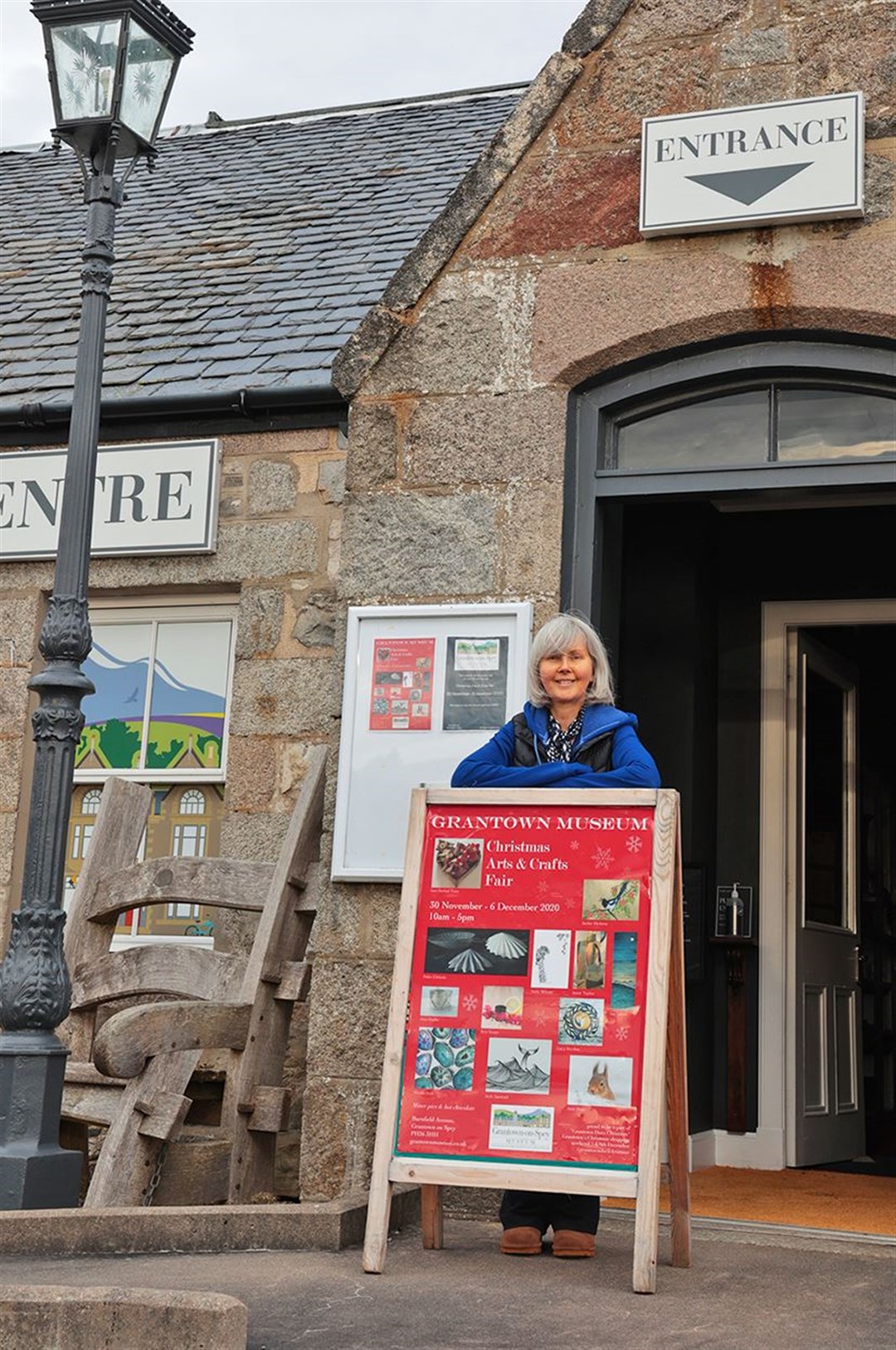 Grantown Museum director Suzi Wilson preparing for the fair.