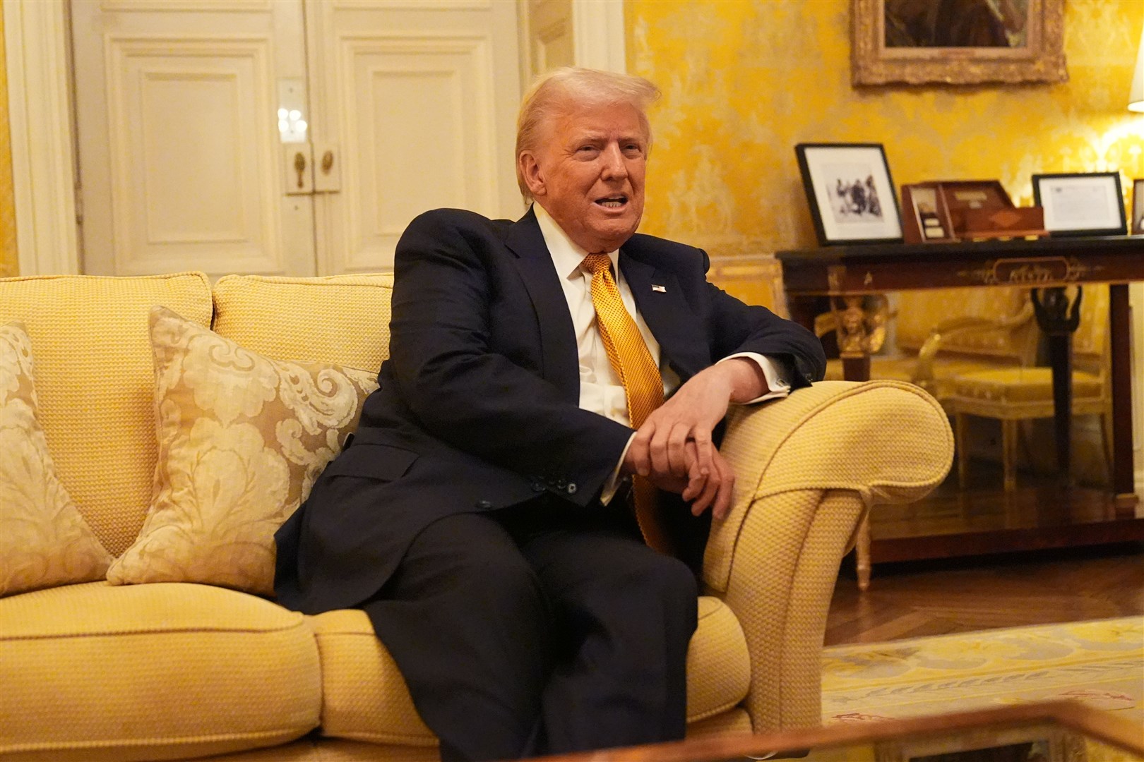 Donald Trump has threated to impose tariffs on EU exports to the US (Aaron Chown/PA)
