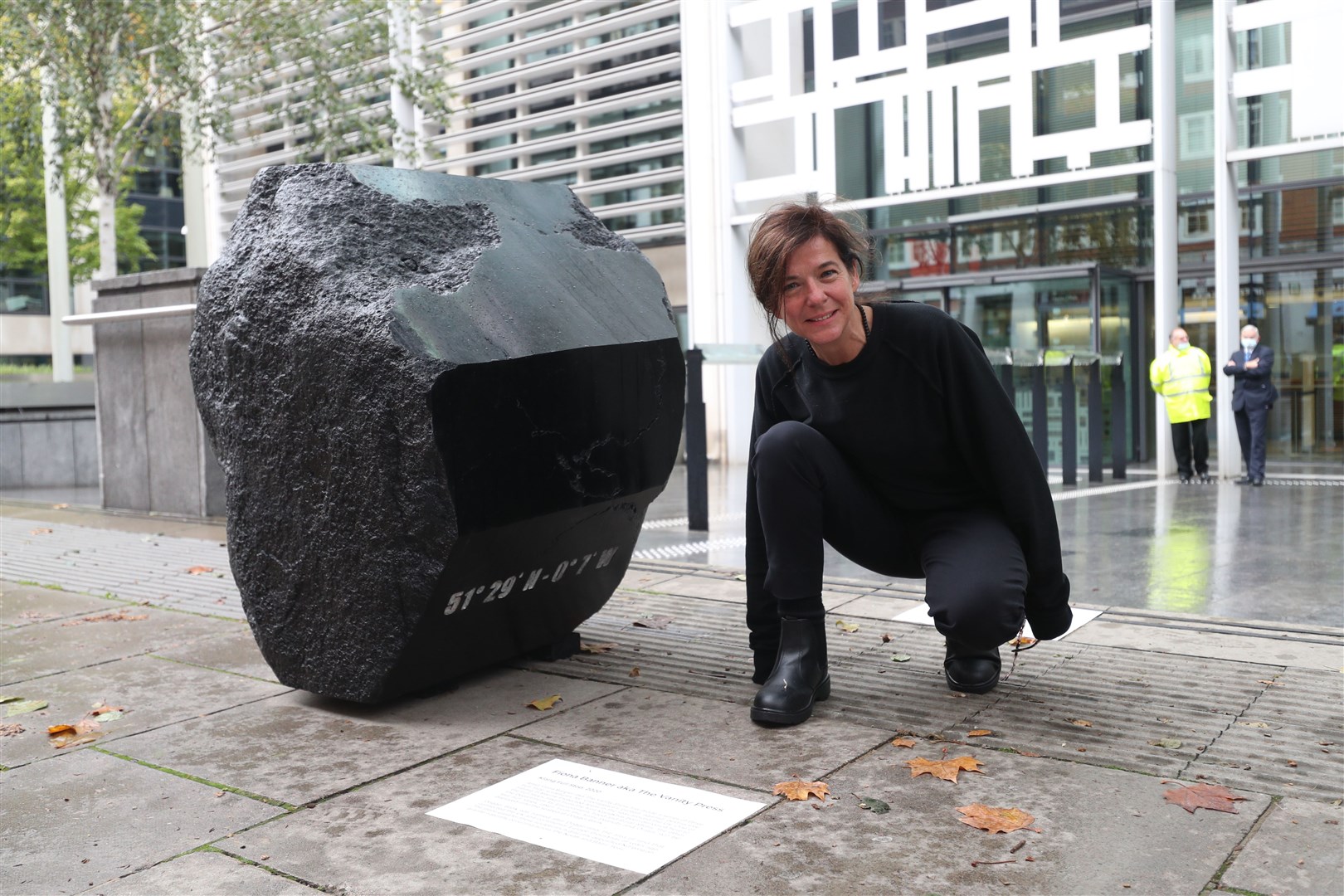 Fiona Banner aka the Vanity Press with her art installation Klang Full Stop (Yui Mok/PA)