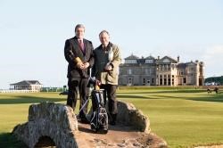 President and managing director of The Glenmorangie Company with Peter Dawson, chief executive R&A.