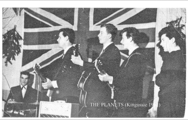Niall S. Hunter playing drums with The Planets in 1962.