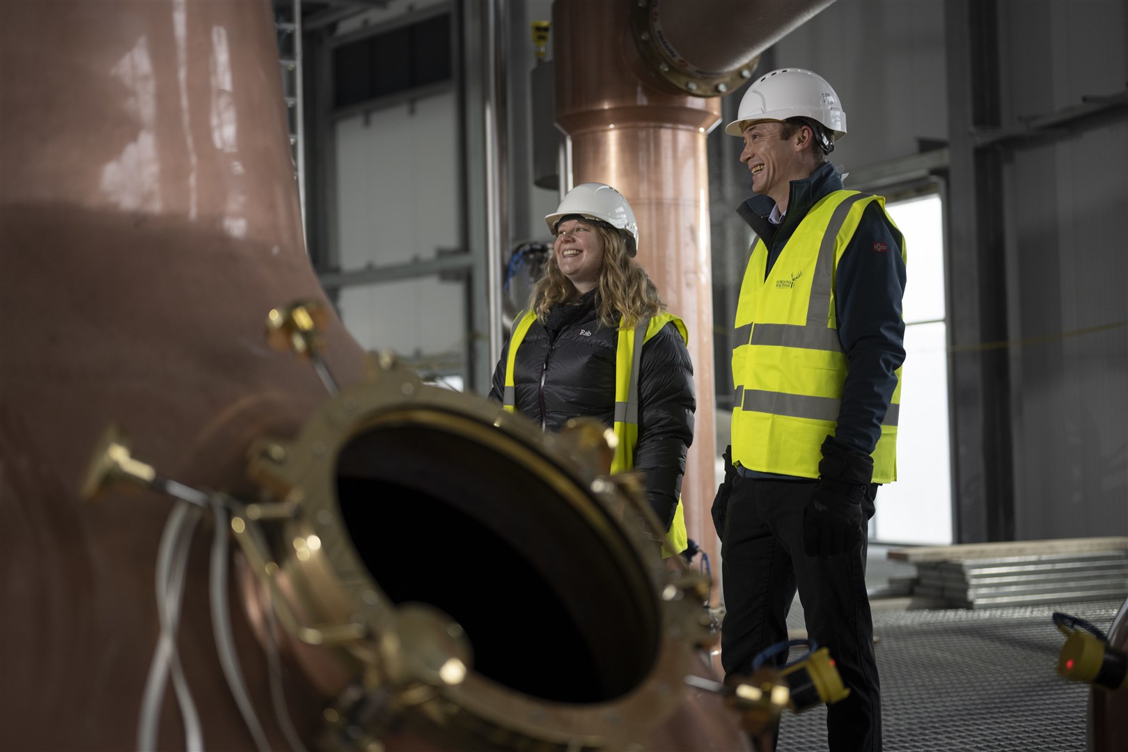 Distillery manager Mhairi Winters and visitor experience manager Andy Kitchin at The Cairn at Gaich by Grantown.