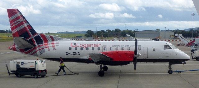 A Loganair plane.