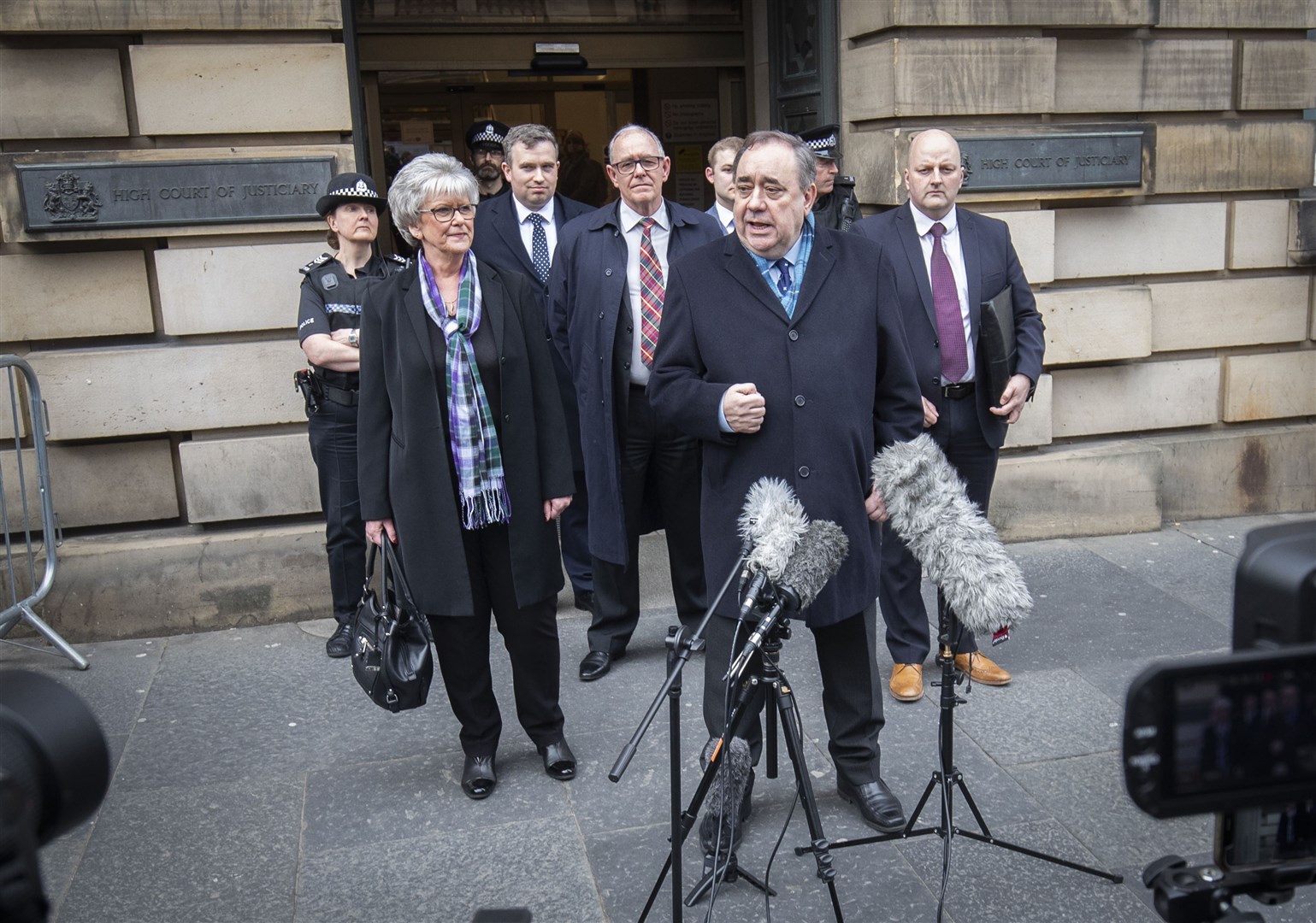Alex Salmond was on trial at the High Court in Edinburgh last spring (Jane Barlow/PA)