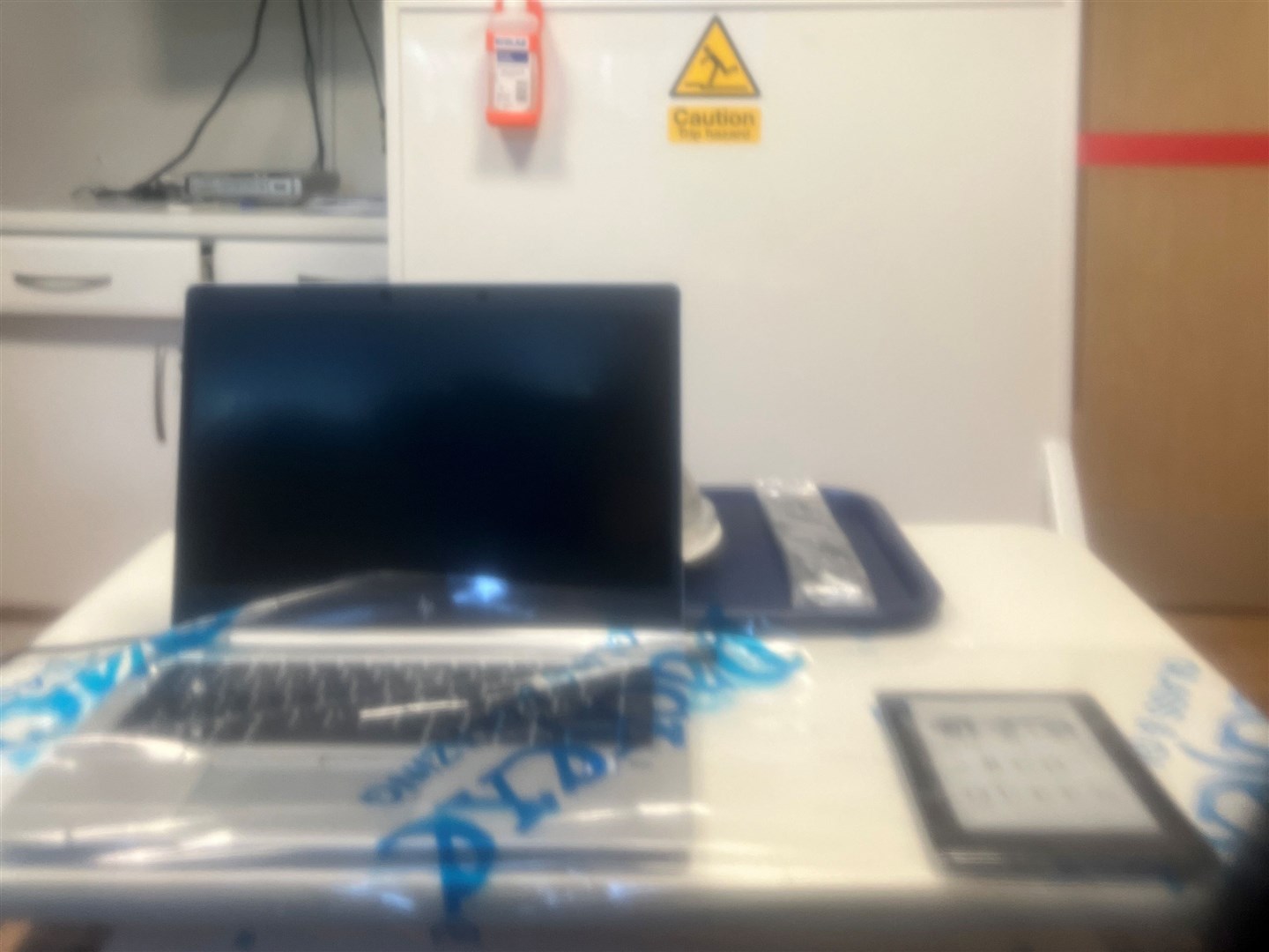Megan Carr's laptop and Kindle had to be wrapped in a special plastic while she was radioactive