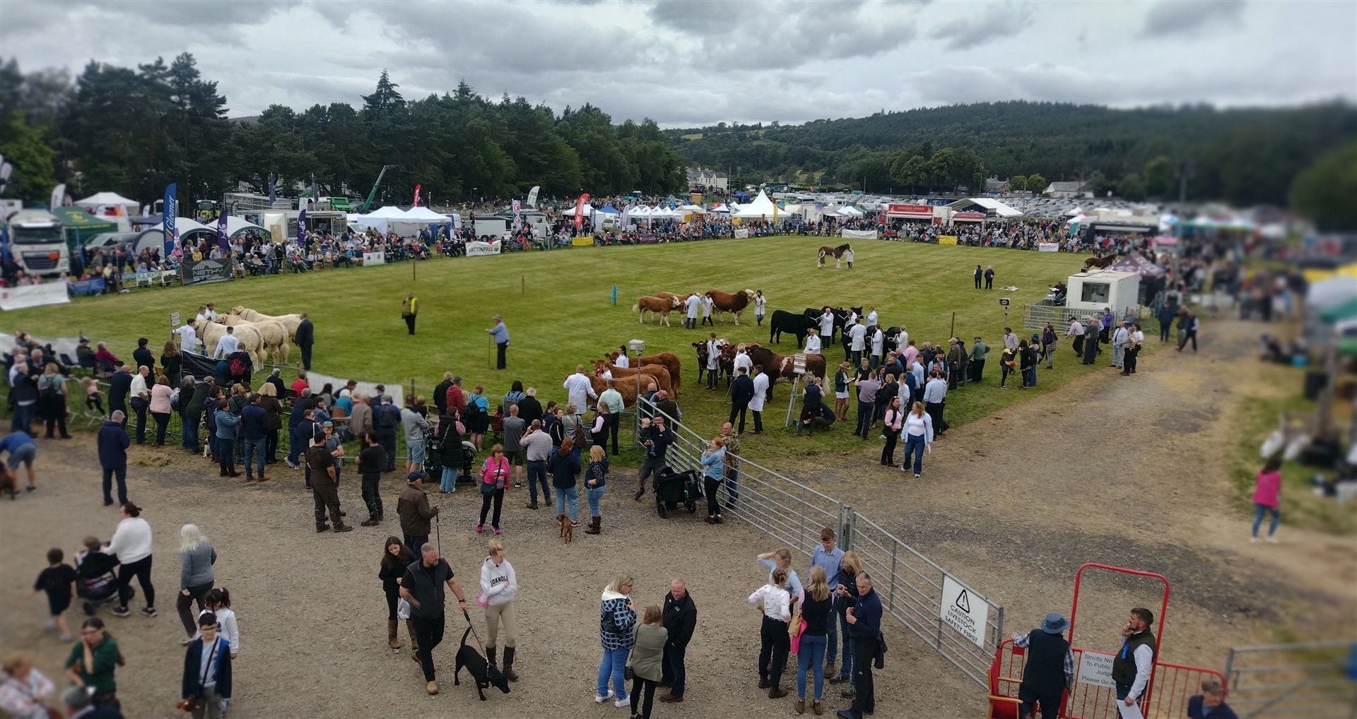The grounds were already busy ahead of the entertainment programme and grand parade.