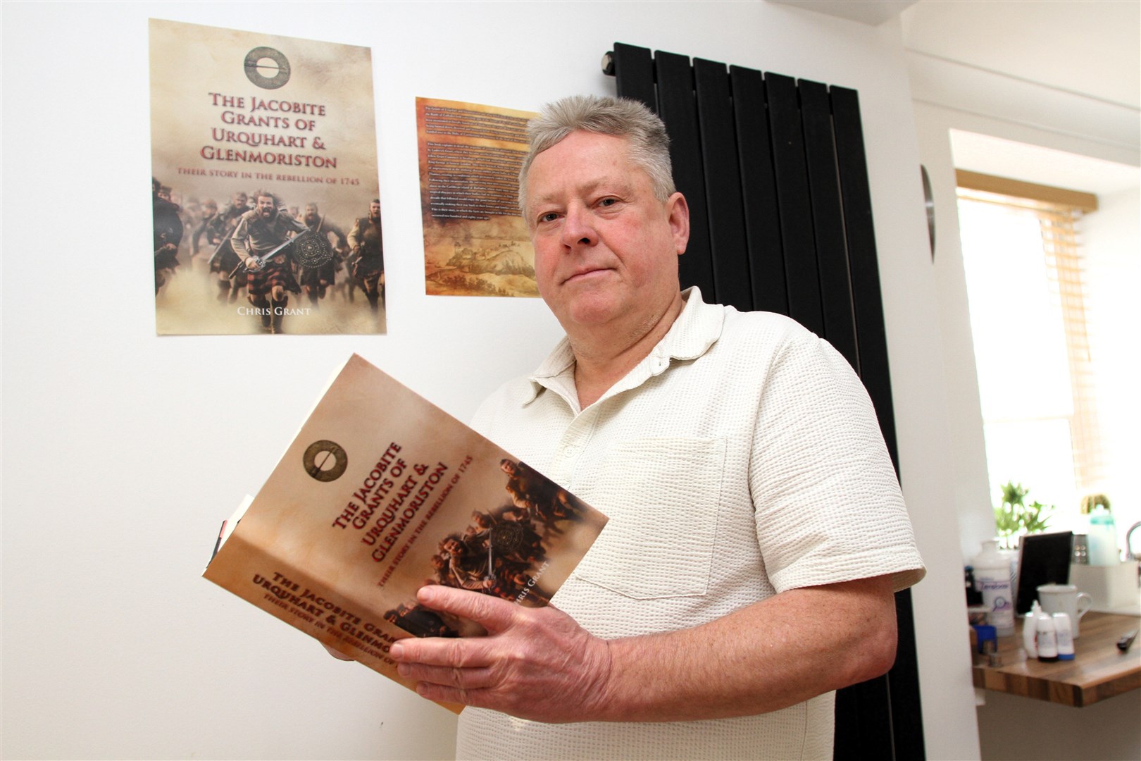 BRINGING A BETRAYAL TO BOOK: Chris Grant with his account of clan treachery
