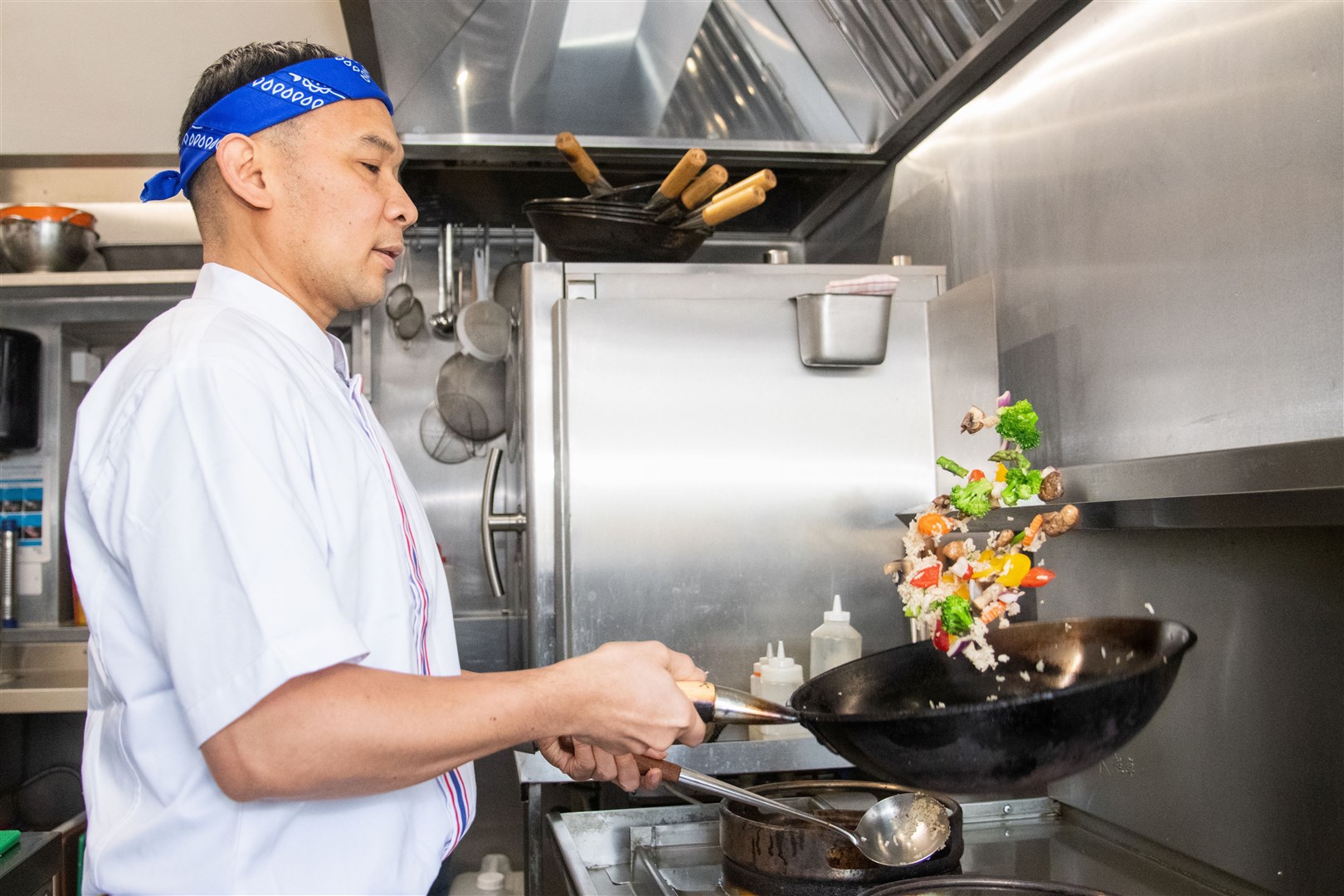 Nat uses local ingredients in his cooking. Picture: Daniel Forsyth