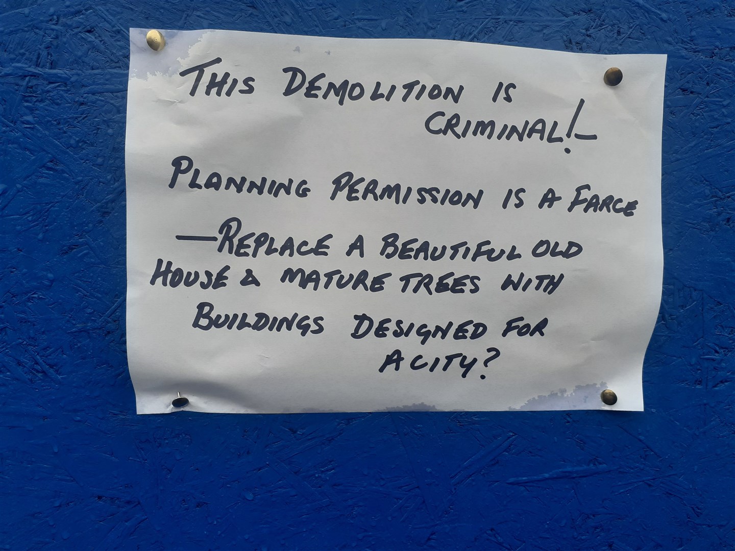The writing's on the wall