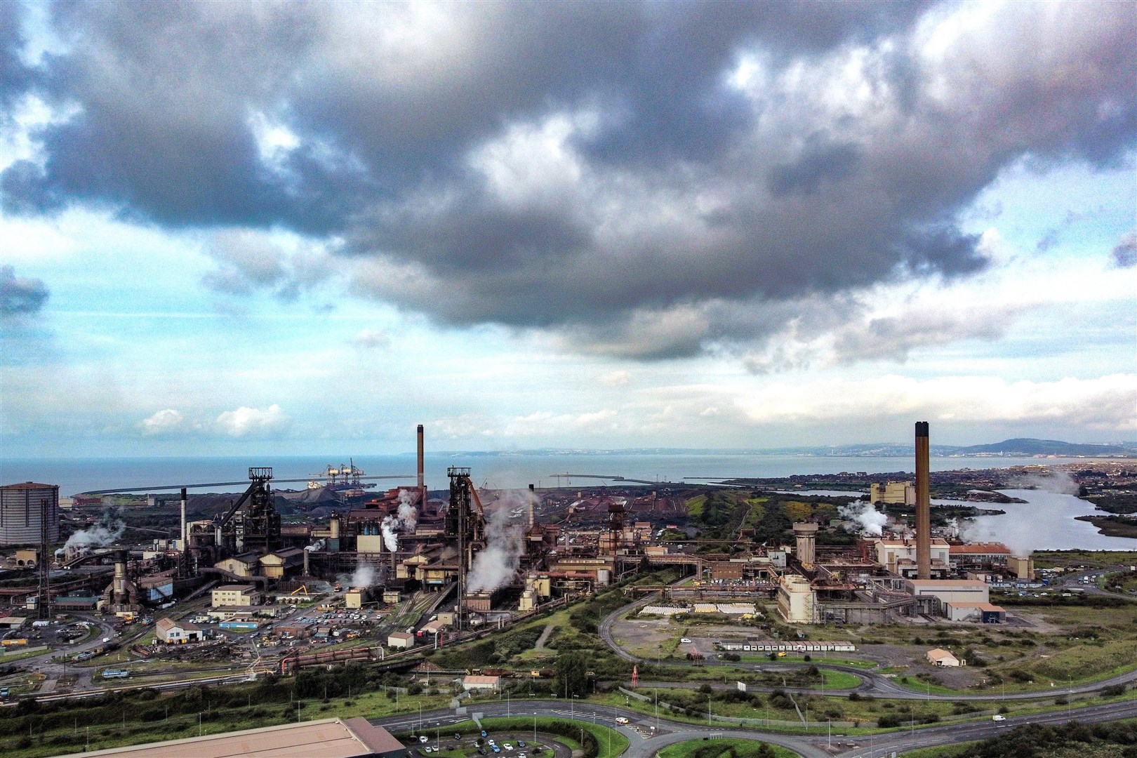 Thousands of jobs are expected to be cut at the Port Talbot plant under plans to produce steel in a greener way (Ben Birchall/PA)