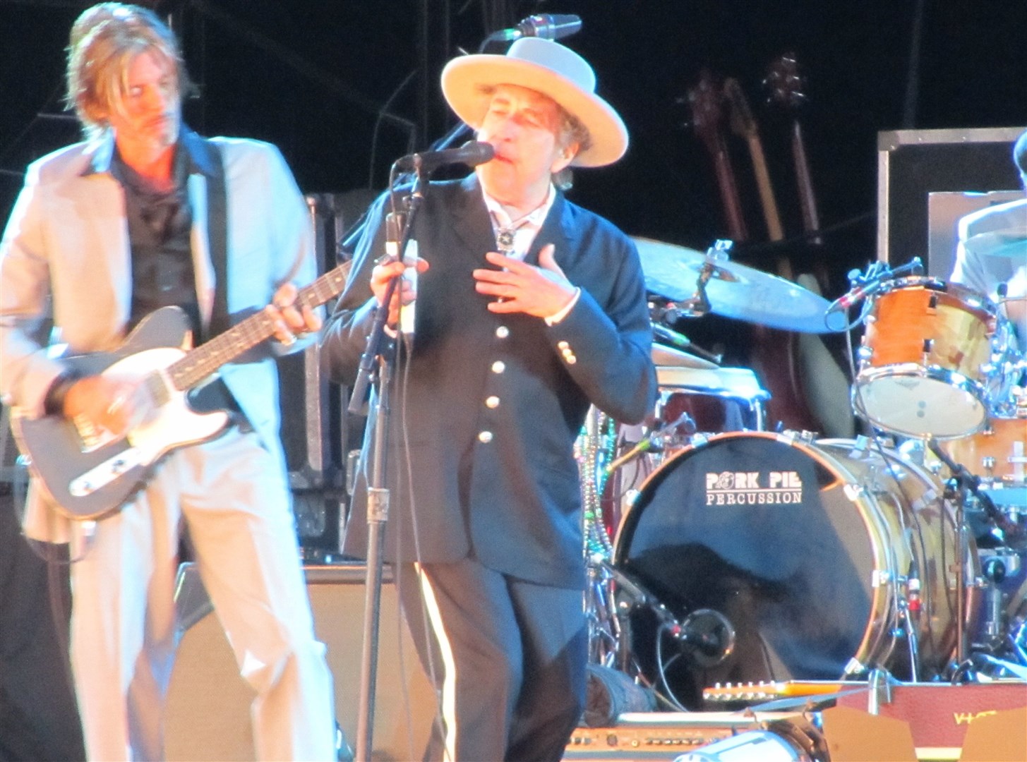 Bob Dylan performing at the Hop Farm Festival in July 2012. Picture: Chris Price.