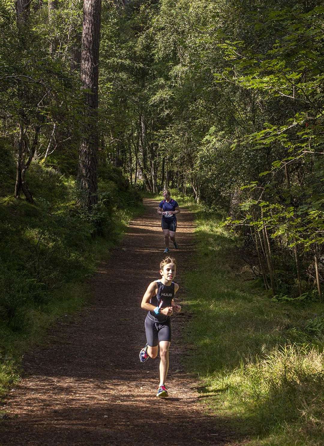 Archie Laing in Anagach Woods on his way to winning the Male Tristar 2 category (photo: EJHope)