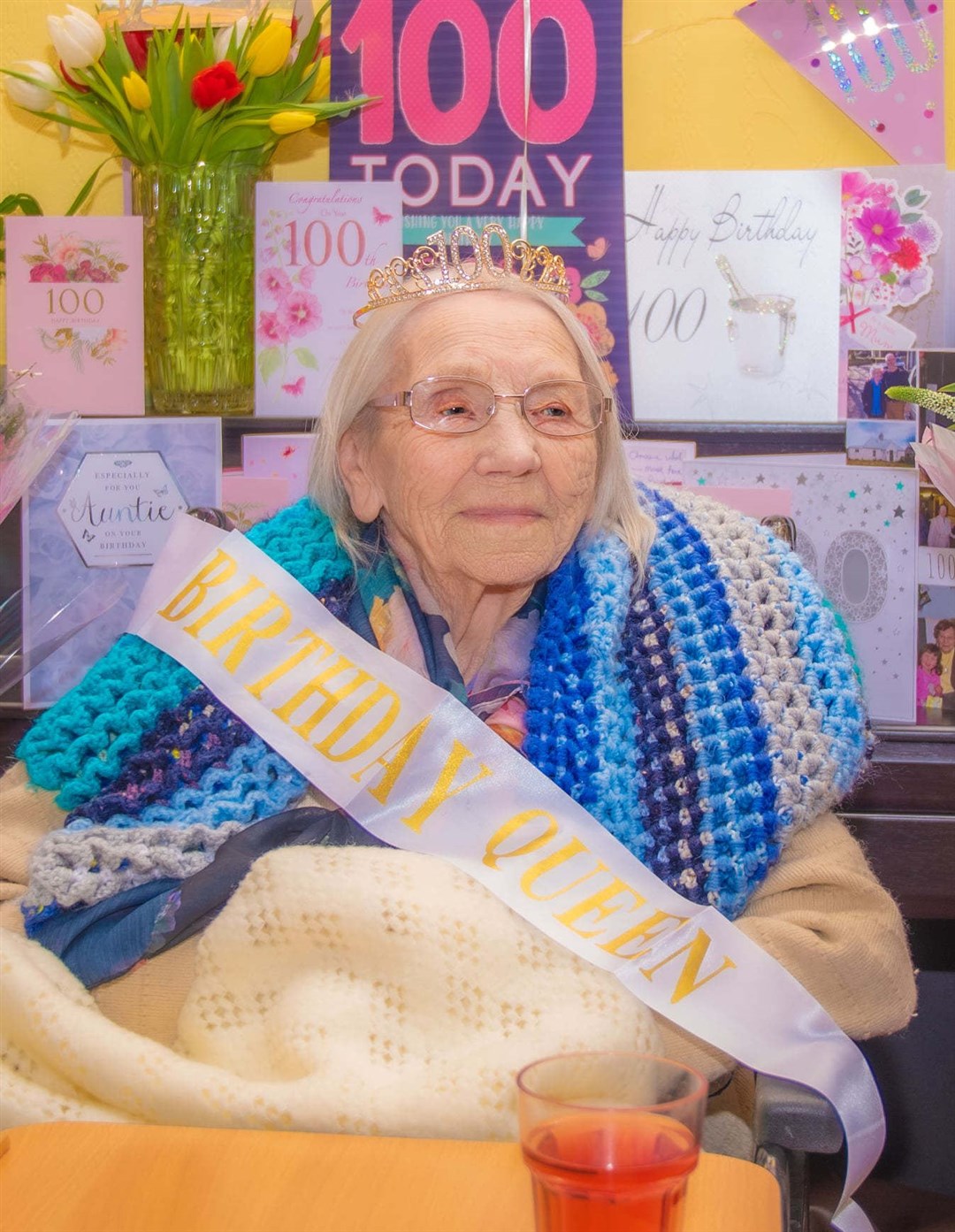 A special celebration at the care home for a special lady.