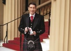 Ronald Ross with his MBE