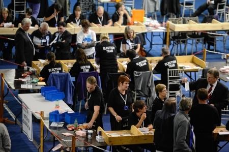 The count at the Highland Football Academy in Dingwall in the early hours