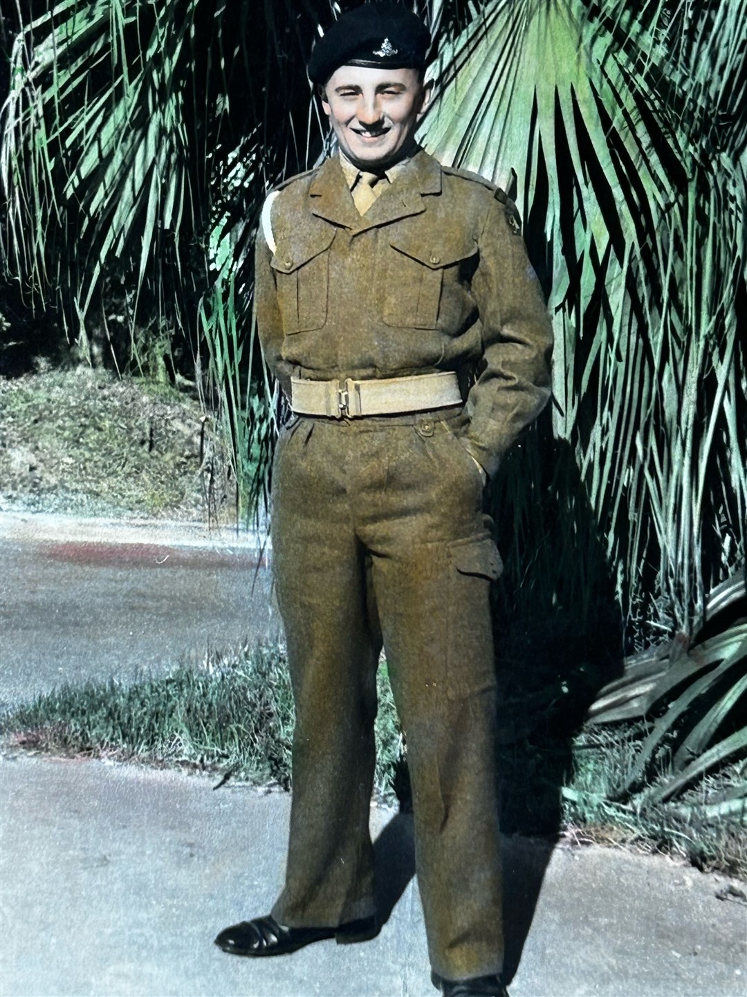 Ian doing national service in the Army
