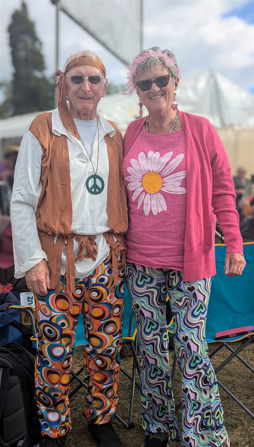 One couple brought the flower power to Belladrum