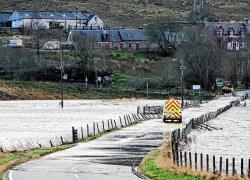 The flooding in Laggan last November