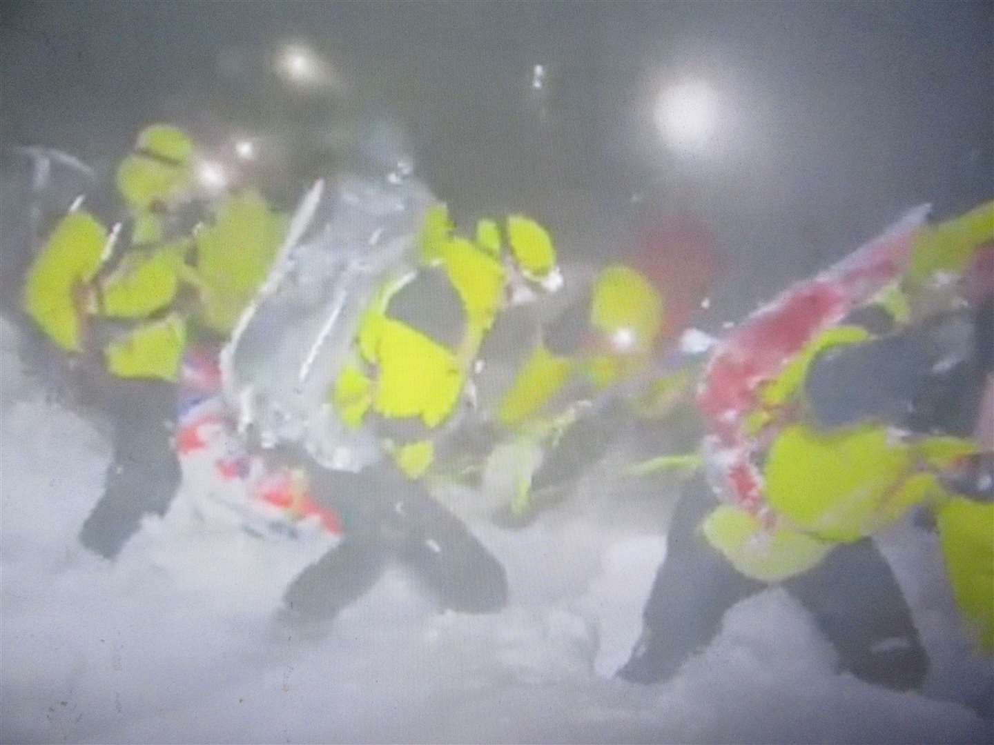 Gale force winds and blizzards fought the rescue team (Pictures courtesy of CMRT)