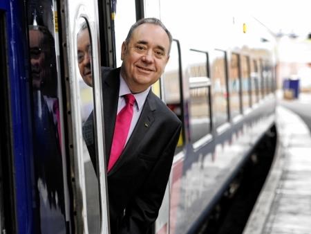 First Minister Alex Salmond announced a raft of rail investment on his visit to Inverness