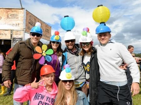 Colourful fans get into the fun spirit of the weekend
