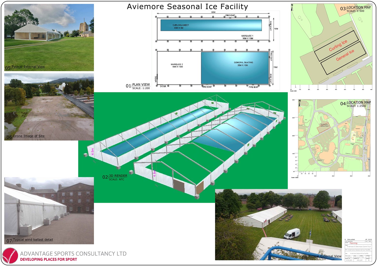 Plans for the ice rink in Aviemore have been lodged with planners showing how the development will look.