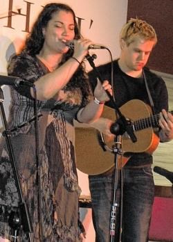 Shauna Mullin with Philipe Barnes. Shauna delighted audiences in Banff and Portsoy with her superb vocals last year, and she is sure to to please the crowds again this year.