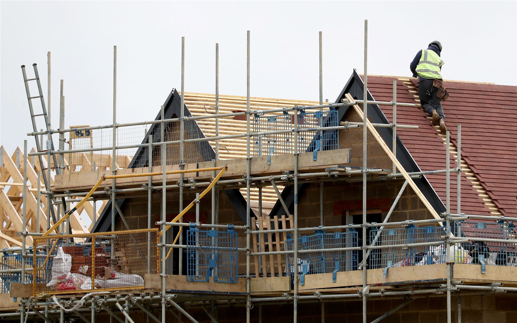 Housebuilding starts are down by 11% compared to last year (Gareth Fuller/PA)