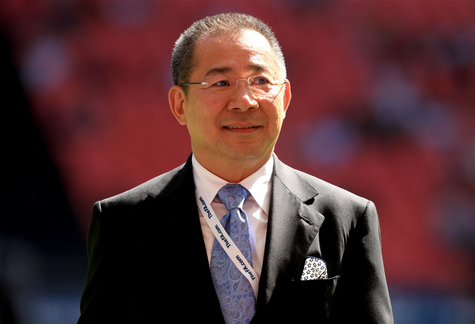 Leicester City football club chairman Vichai Srivaddhanaprabha died in a helicopter crash in 2018 (Adam Davy/PA)