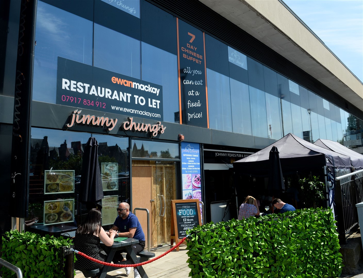 Jimmy Chung's Chinese restaurant is now being offered for let. Picture: Gary Anthony..