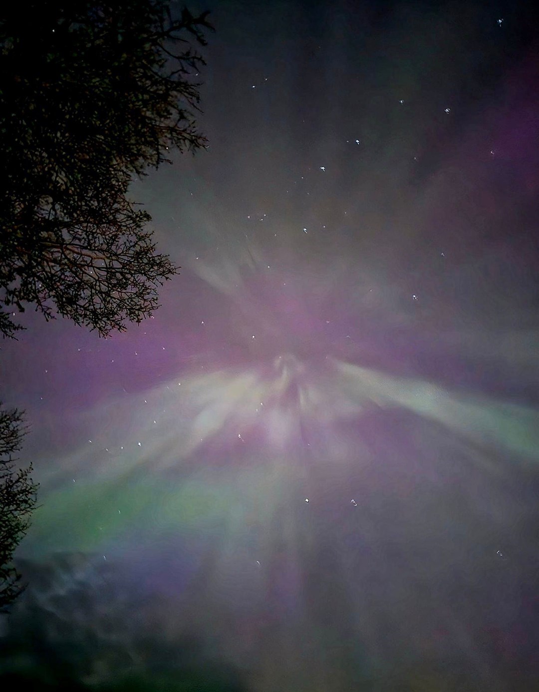 STUNNING OVER NEWTONMORE: Kaye Bruce's perfect timing.