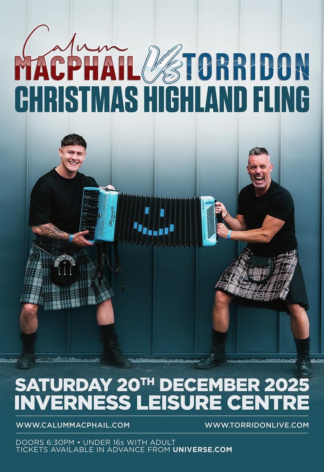 Calum MacPhail and Torridon will perform at Inverness Leisure Centre on Saturday, December 20.