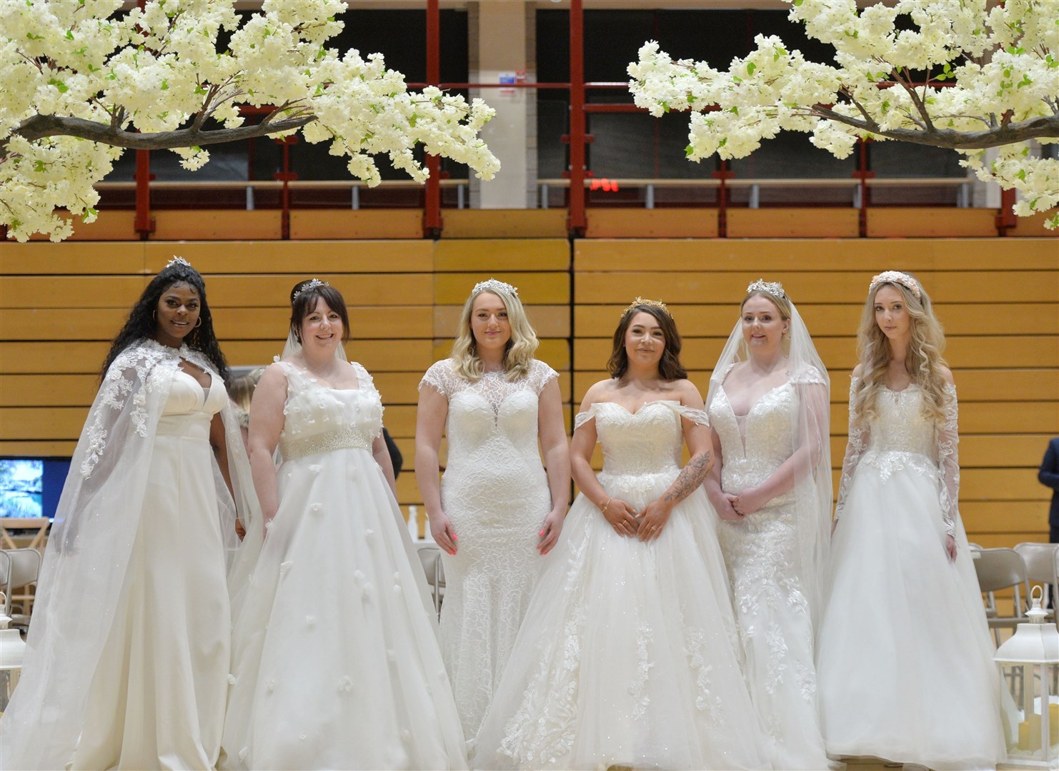 See gorgeous wedding gowns at the fashion show. Picture: Gary Anthony