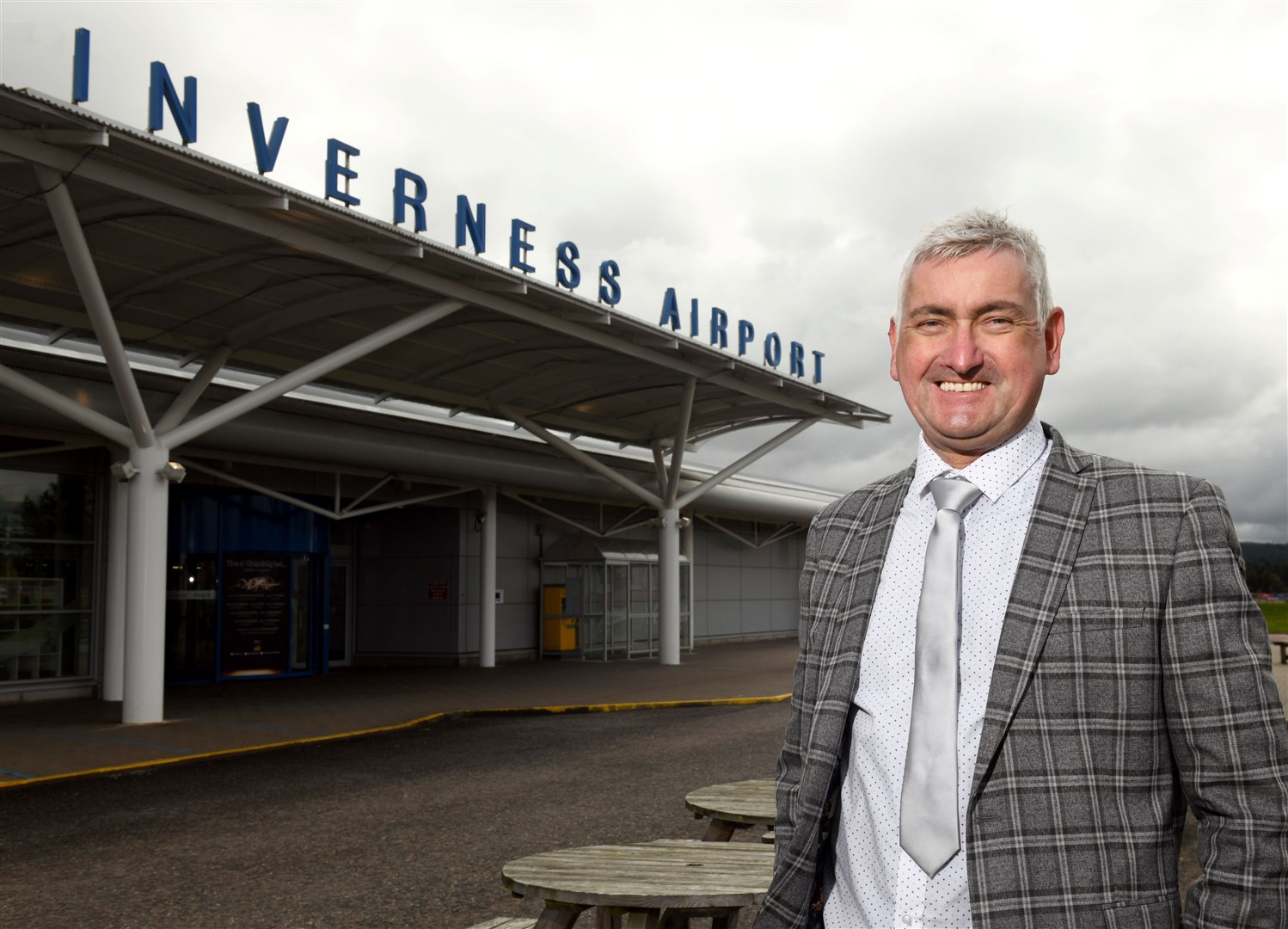 Graeme Bell, Inverness Airport Manager. Picture: James Mackenzie.